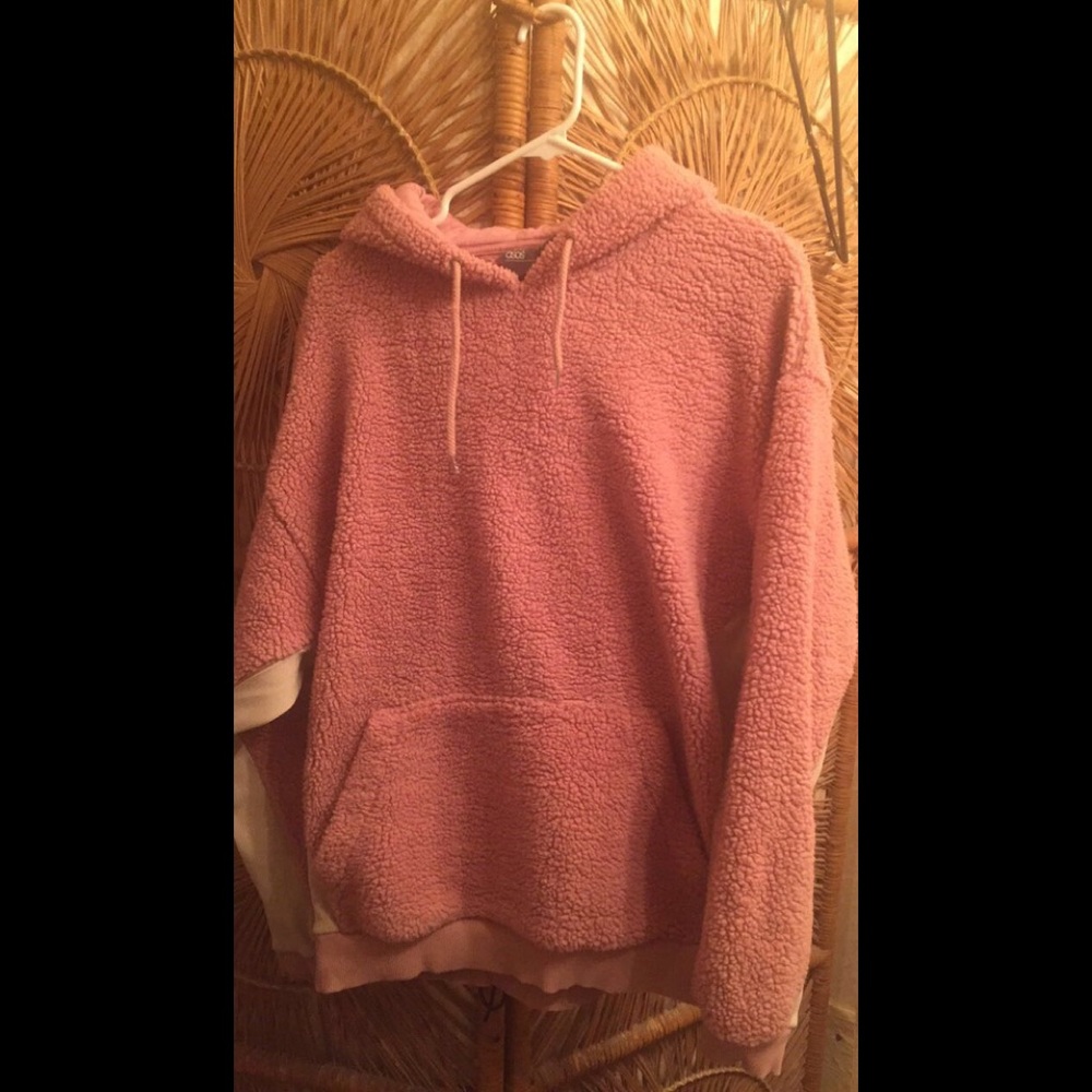 Pink/cream ASOS sweater